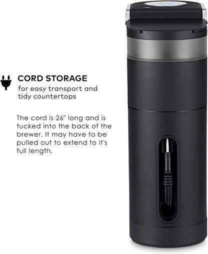 Keurig K-Mini Single Serve K-Cup Pod Coffee Maker, 6 to 12Oz Brew Size, with Cord Storage, Perfect for Small Spaces, Black
