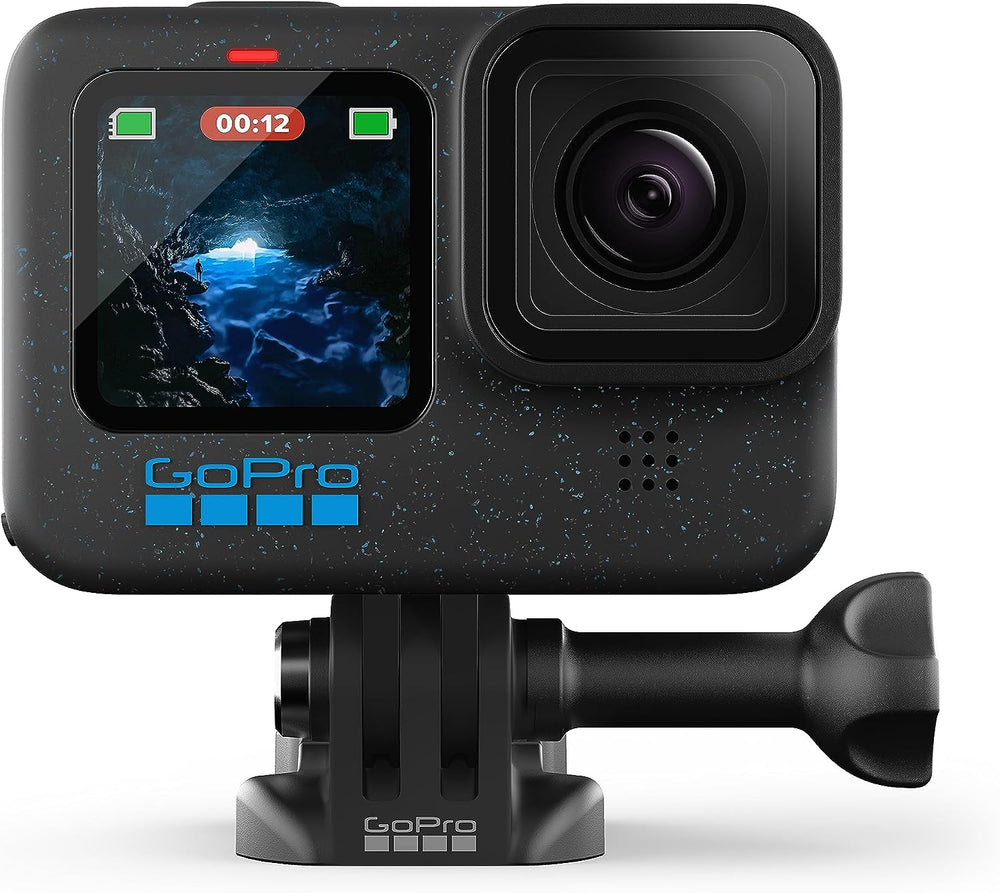 Gopro HERO12 Black - Waterproof Action Camera with 5.3K60 Ultra HD Video, 27MP Photos, HDR, 1/1.9" Image Sensor, Live Streaming, Webcam, Stabilization