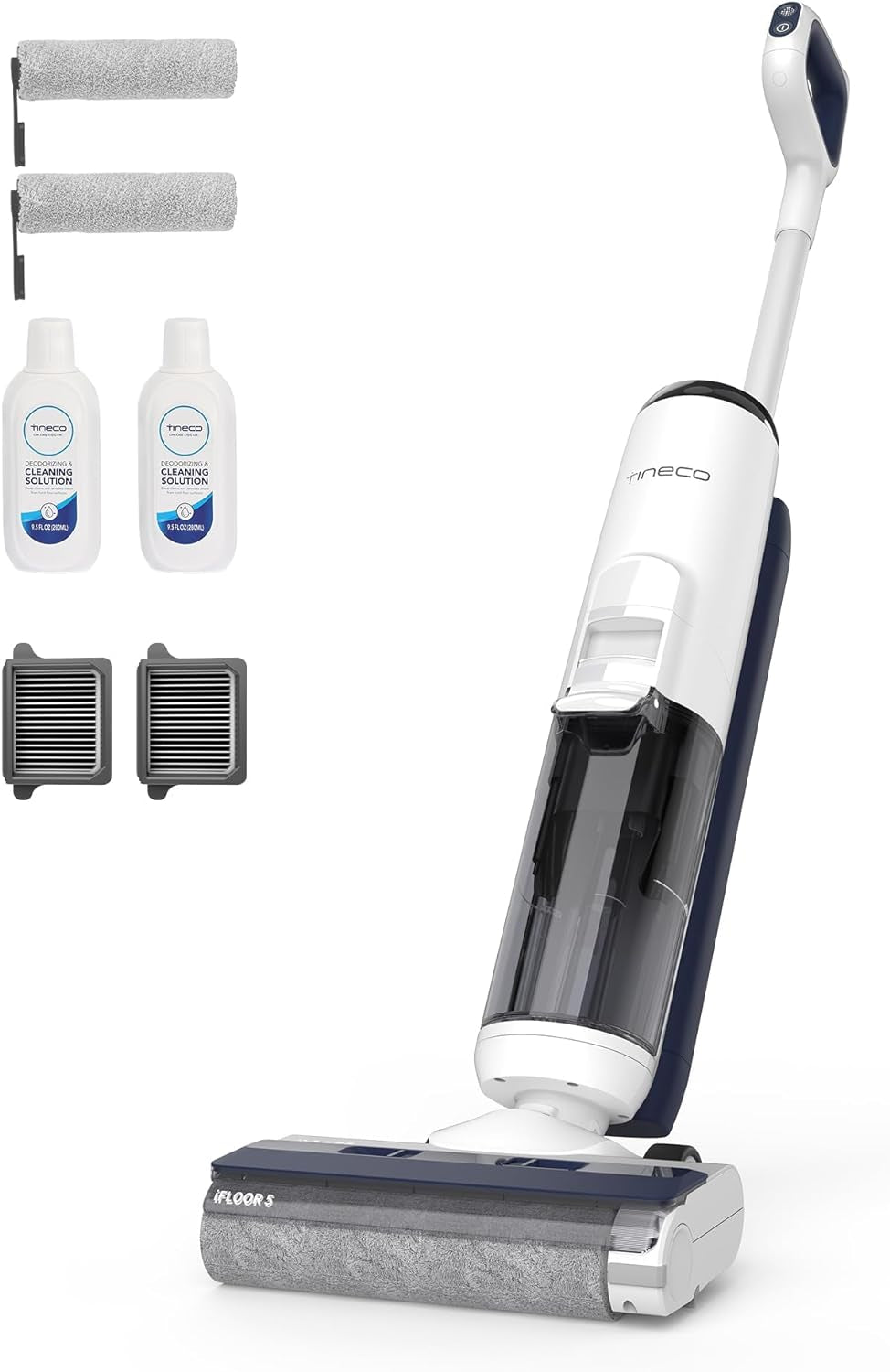 Tineco Ifloor 5 Breeze Complete Wet Dry Vacuum Cordless Floor Washer, One-Step Cleaning for Hard Floors, Edge Clean, Auto Self-Cleaning, Lightweight & Cordless Design
