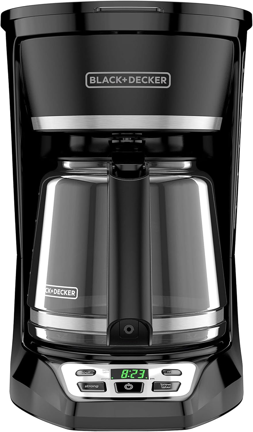 BLACK+DECKER 12-Cup* Programmable Coffeemaker, Black, CM1070B-3