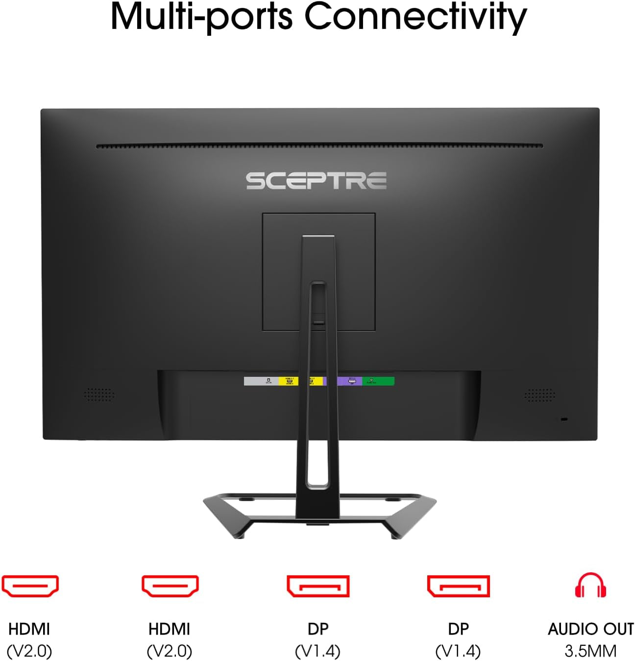 Sceptre 4K IPS 27" 3840 X 2160 UHD Monitor up to 70Hz Displayport HDMI 99% Srgb Build-In Speakers, Black 2021 (U275W-UPT)