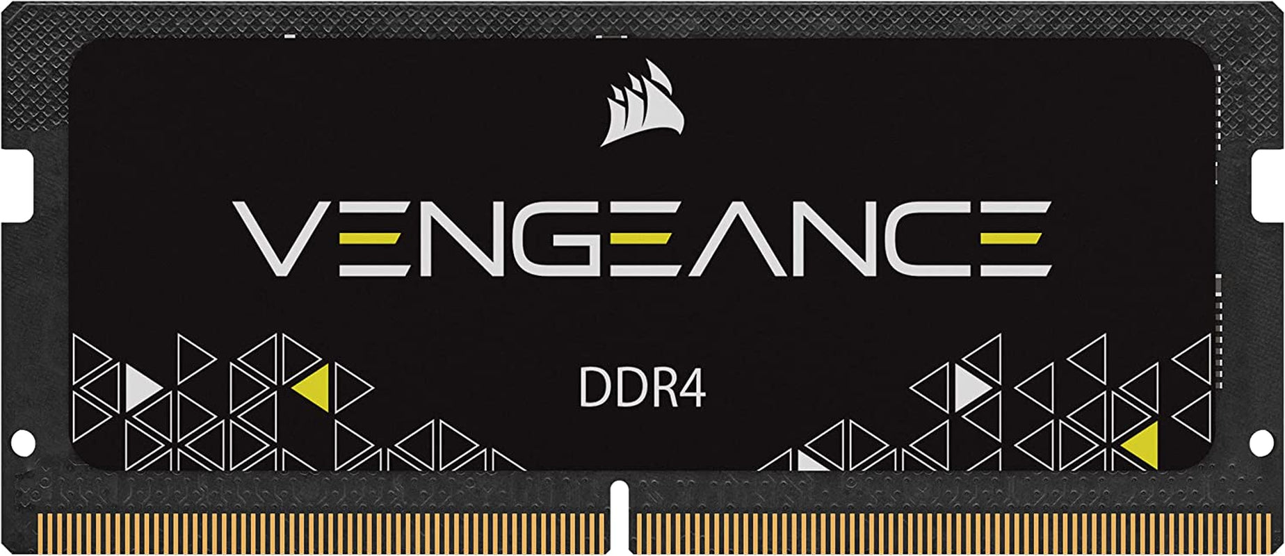 CORSAIR Vengeance SODIMM DDR4 RAM 32GB (1X32Gb) 3200Mhz CL22-22-22-53 1.2V Intel AMD Laptop Notebook Memory - Black (CMSX32GX4M1A3200C22)