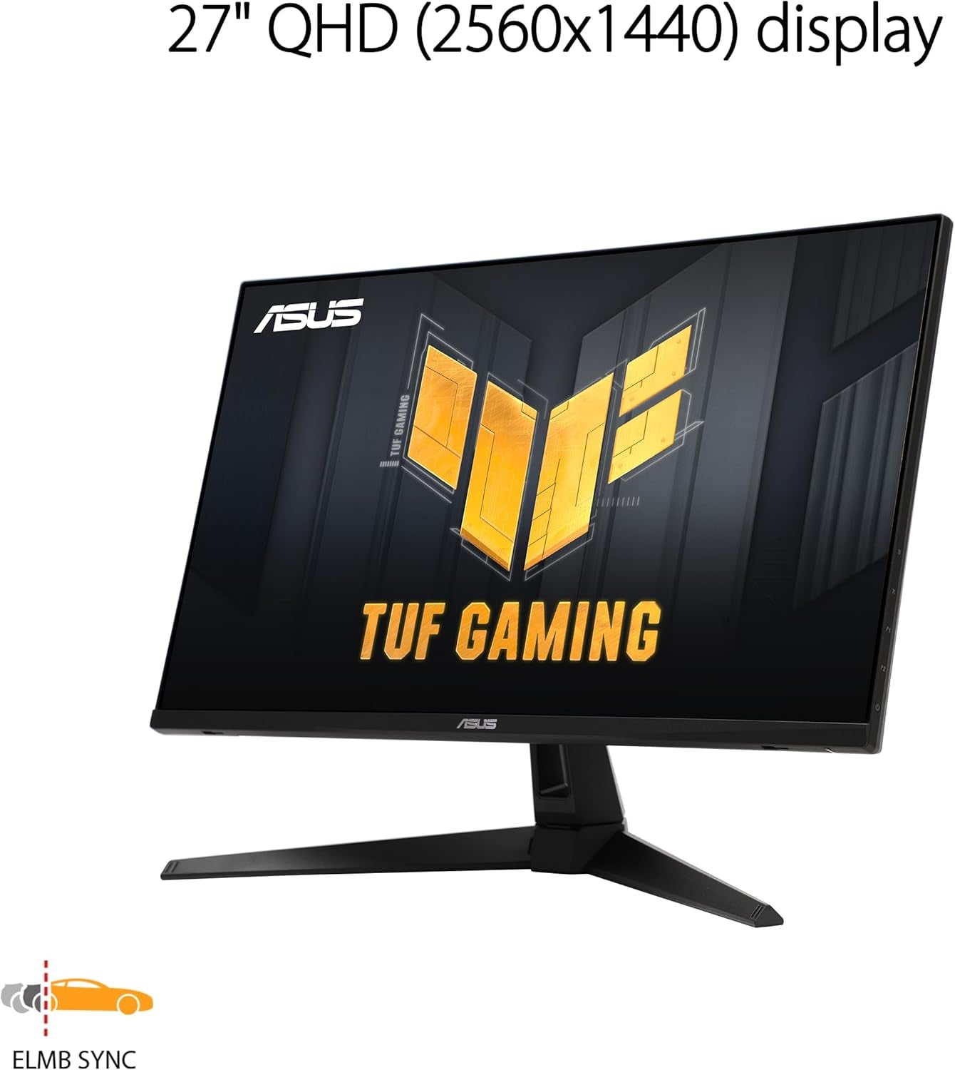 ASUS TUF Gaming 27” 1440P HDR Monitor (VG27AQ3A) – QHD (2560 X 1440), 180Hz, 1Ms, Fast IPS, 130% Srgb, Extreme Low Motion Blur Sync, Speakers, Freesync Premium, G-SYNC Compatible, HDMI, Displayport