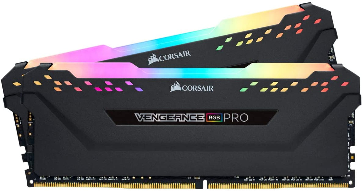 CORSAIR VENGEANCE RGB PRO DDR4 RAM 64GB (2X32Gb) 3600Mhz CL18-22-22-42 1.35V Intel AMD Desktop Computer Memory - Black (CMW64GX4M2D3600C18)