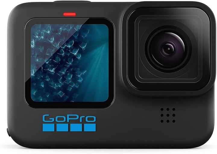 Gopro HERO11 Black - Waterproof Action Camera with 5.3K60 Ultra HD Video, 27MP Photos, 1/1.9" Image Sensor, Live Streaming, Webcam, Stabilization
