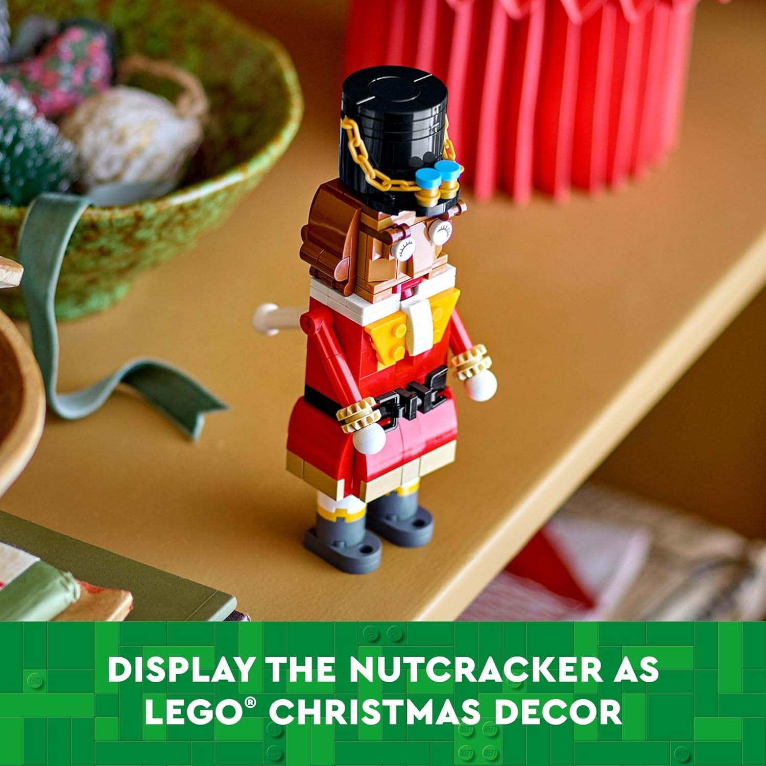 LEGO Nutcracker Christmas Decor - Building Toys for Kids, Boys & Girls, Ages 8+ - Nutcracker Decorations for Home - Gift Ideas for Christmas - Moveable Arms & Mouth - 40640