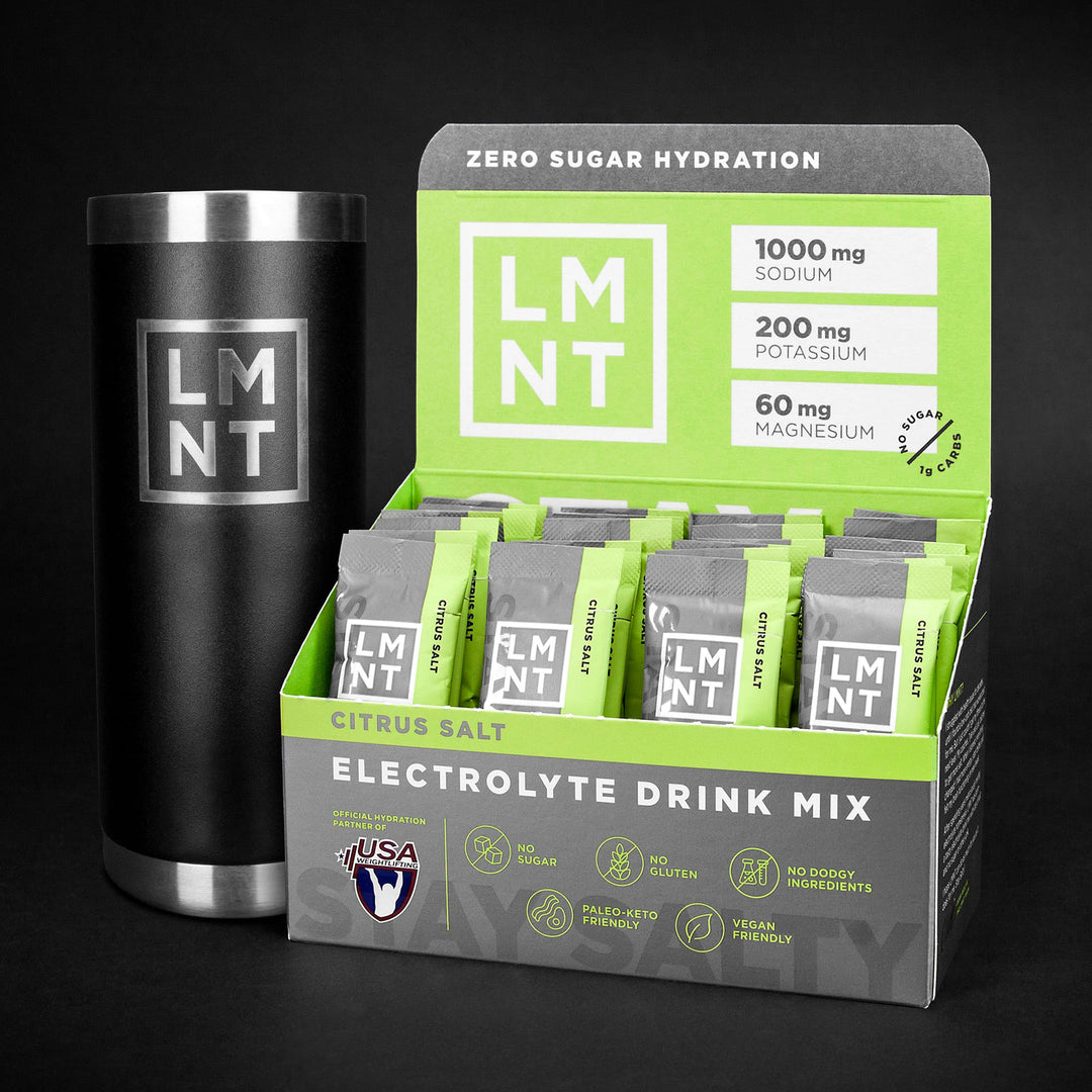 LMNT Zero Sugar Electrolytes 30 Stick-Packs | Mezcla Alta Sal