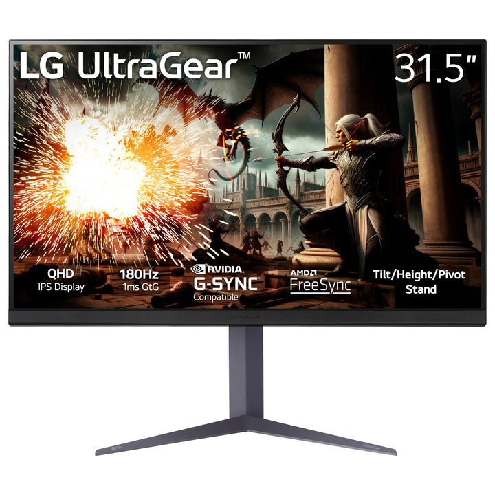 Monitor Gamer LG UltraGear 32" QHD 180Hz 1ms G-Sync HDR