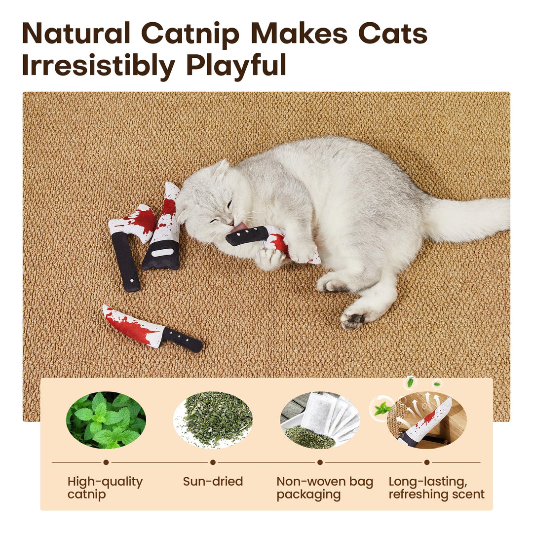 Set Potaroma CTH-4 Juguetes Halloween con Catnip para Gatos x4