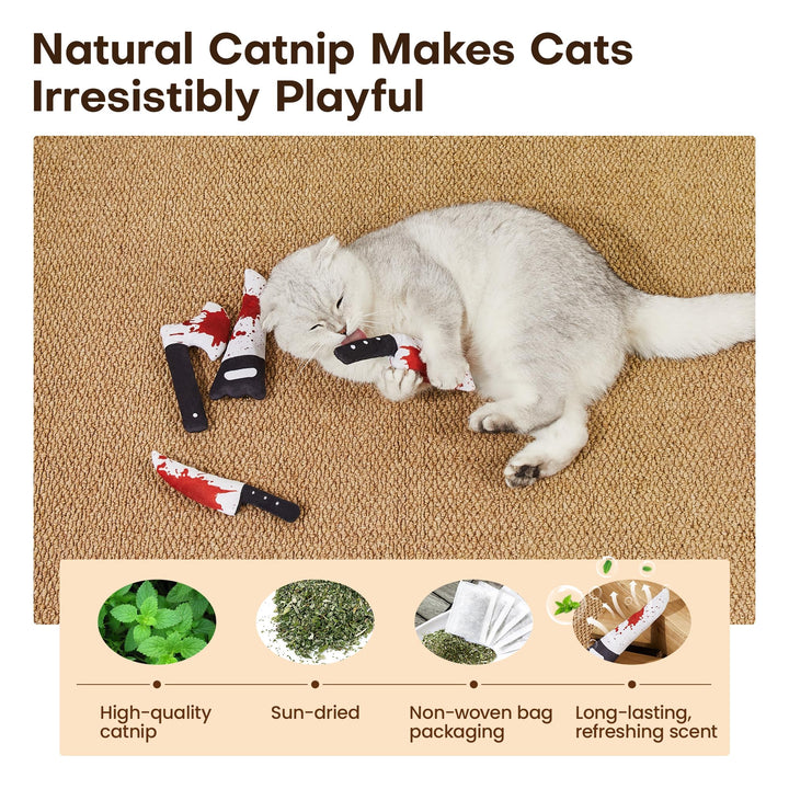 Set Potaroma CTH-4 Juguetes Halloween con Catnip para Gatos x4