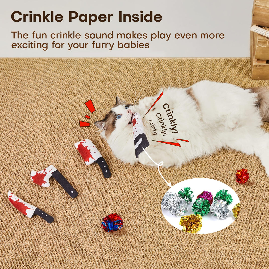 Set Potaroma CTH-4 Juguetes Halloween con Catnip para Gatos x4