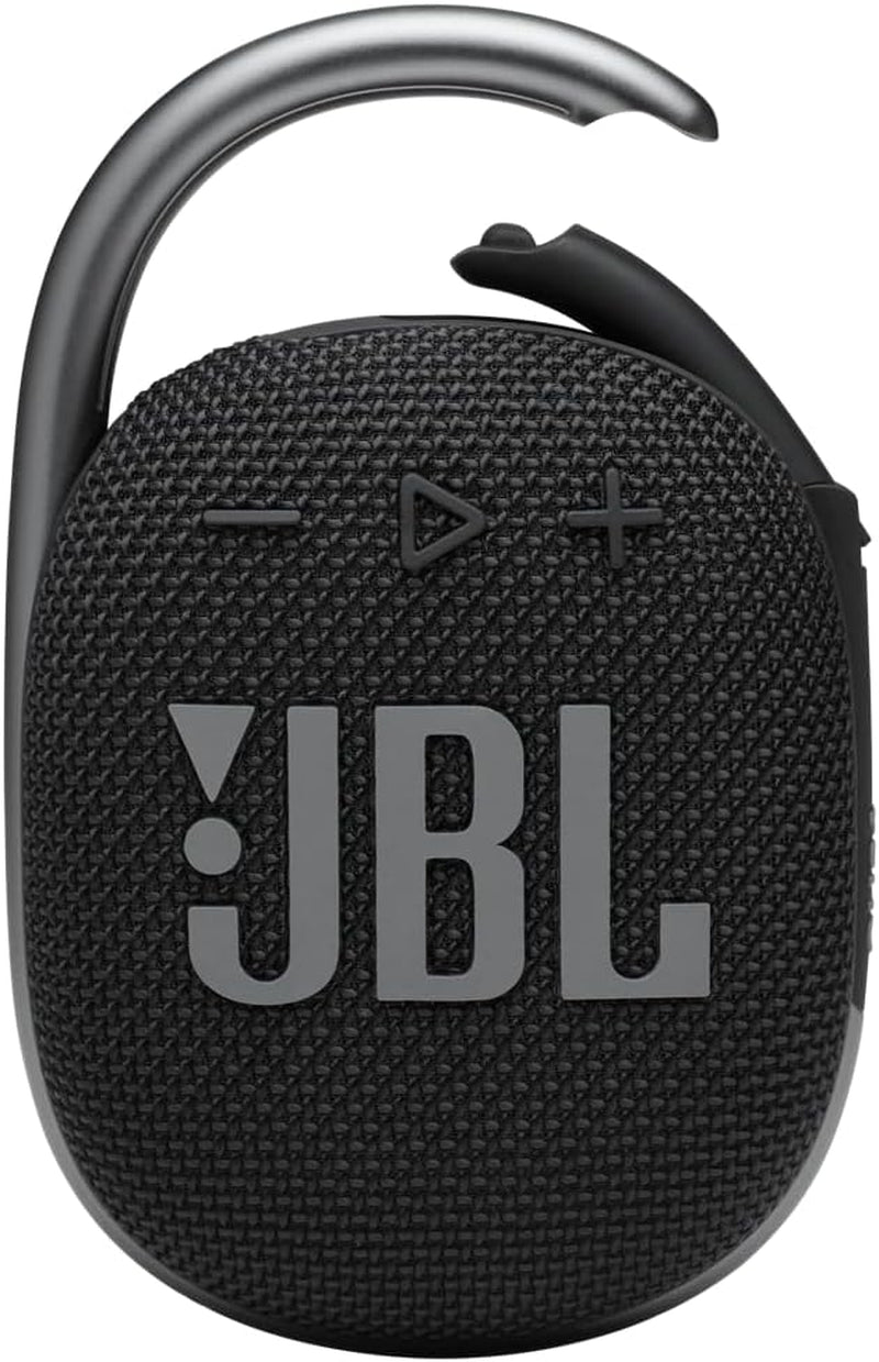 JBL Clip 4 - Portable Mini Bluetooth Speaker, Big Audio and Punchy Bass, Integrated Carabiner, IP67 Waterproof and Dustproof, 10 Hours of Playtime, Speaker for Home, Outdoor and Travel (Black)