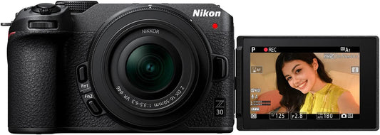 Nikon Z 30 with Wide-Angle Zoom Lens | Our Most Compact, Lightweight Mirrorless Stills/Video Camera with 16-50Mm Zoom Lens | Nikon USA Model