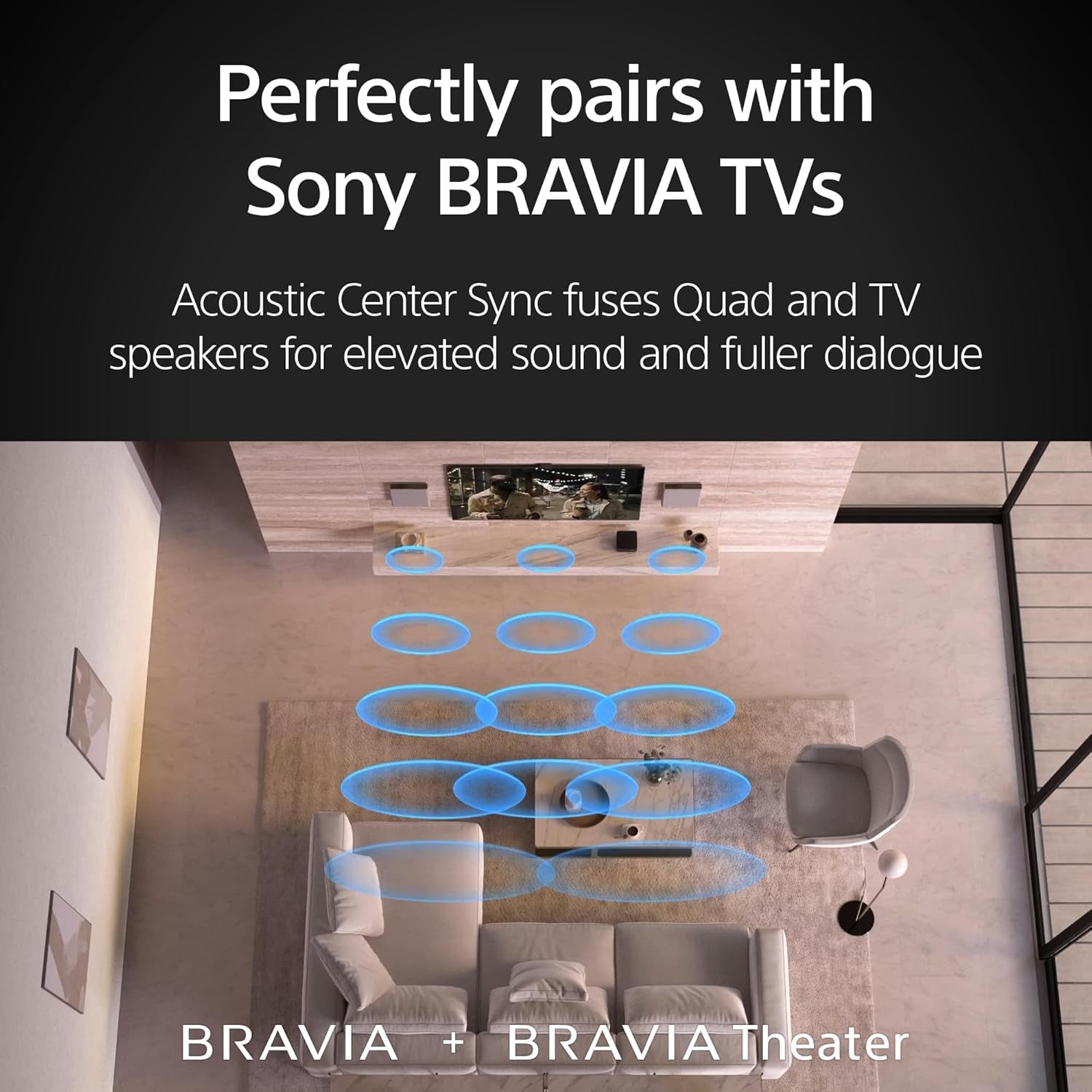 Sony BRAVIA Theater Quad Surround Sound System, 16 Speakers, 4 Wireless, Dolby Atmos/Dts:X, 360 Spatial Sound Mapping, Home Theater Sound System (HT-A9M2)