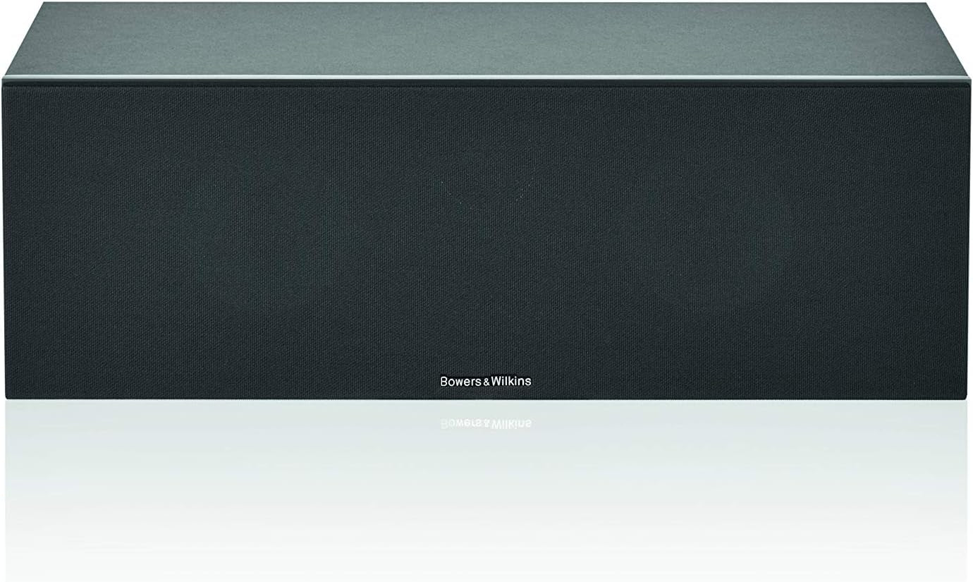 Bowers & Wilkins HTM6 S2 Center Channel Speaker - Anniversary Edition Loudspeaker, Twin Continuum Cone Bass/Midrange Drivers with Flowport Technology, Decoupled Double Dome Aluminum Tweeter, Black