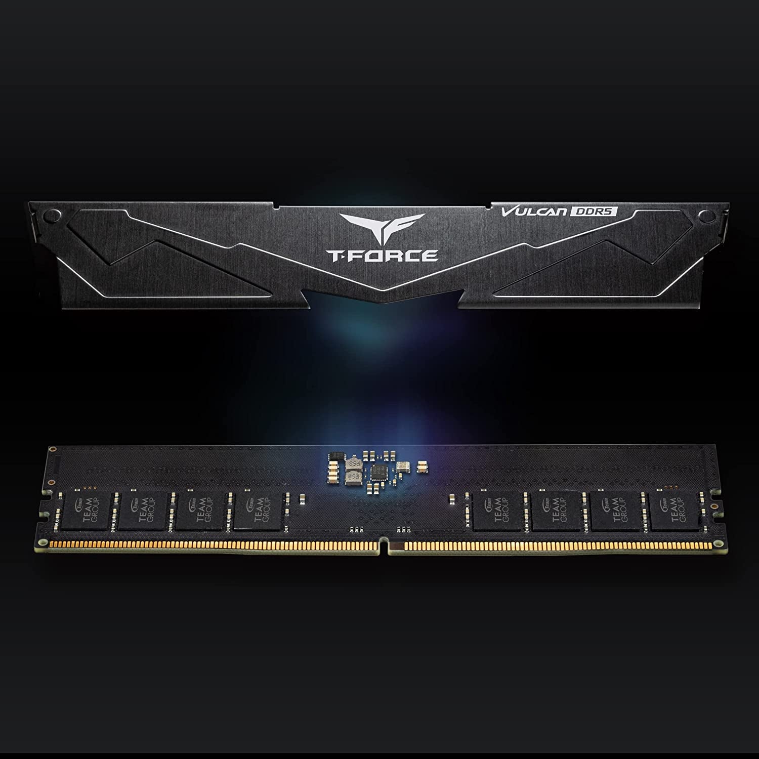 TEAMGROUP T-Force Vulcan DDR5 32GB (2X16Gb) 6000Mhz (PC5-48000) CL38 Desktop Memory Module Ram (Black) for Chipset 600 700 Series XMP 3.0 Ready - FLBD532G6000HC38ADC01