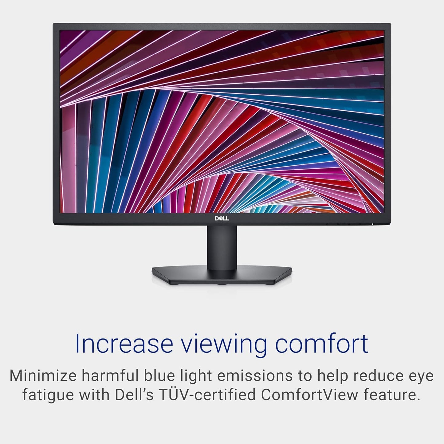 Dell SE2422HX Monitor - 24 Inch FHD (1920 X 1080) 16:9 Ratio with Comfortview (Tuv-Certified), 75Hz Refresh Rate, 16.7 Million Colors, Anti-Glare Screen with 3H Hardness, AMD Freesync- Black