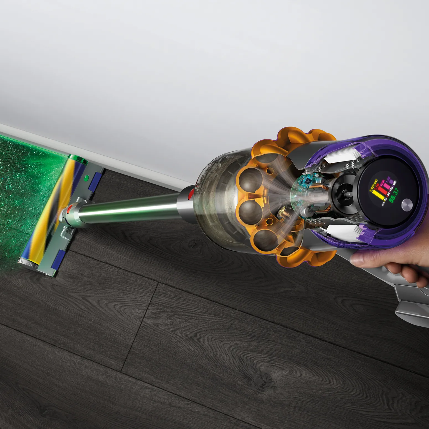 Dyson V15 Detect - Aspiradora inalámbrica amarillo/níquel