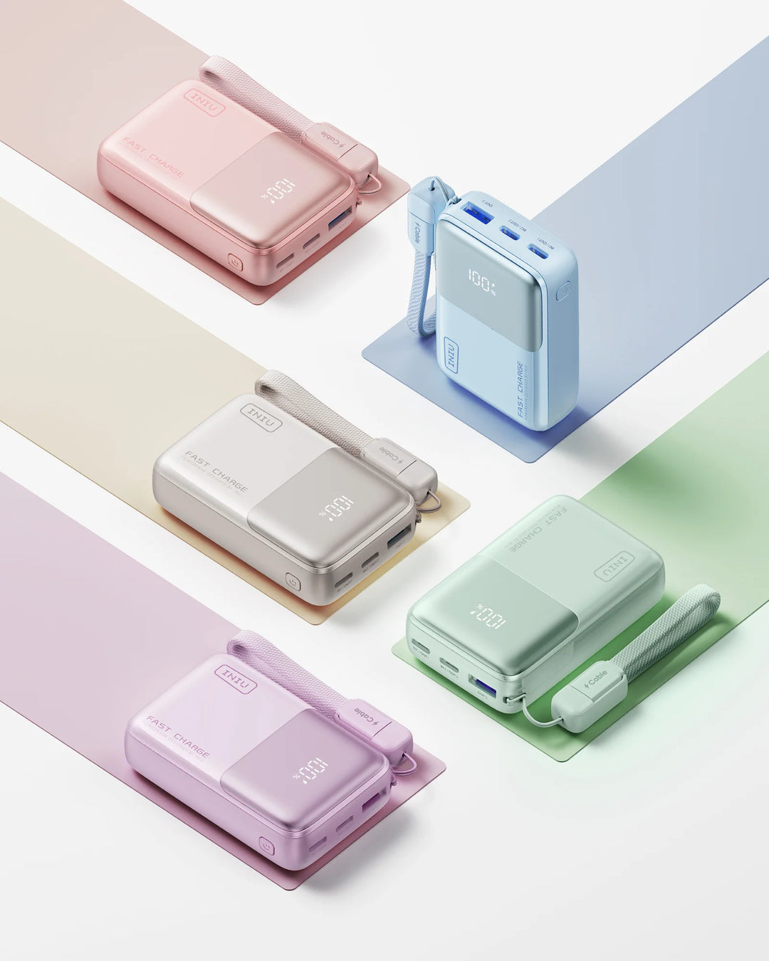 Cargador Portátil Power Bank INIU P50 10,000mAh Carga Rápida 45W USB-C