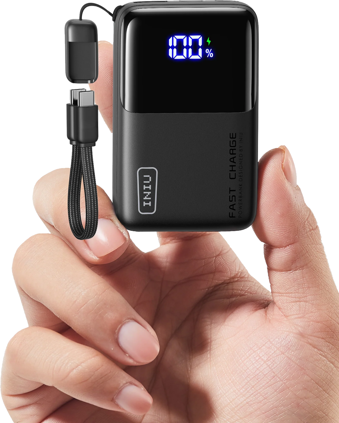 Cargador Portátil Power Bank INIU P50 10,000mAh Carga Rápida 45W USB-C
