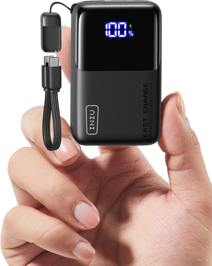 Cargador Portátil Power Bank INIU P50 10,000mAh Carga Rápida 45W USB-C