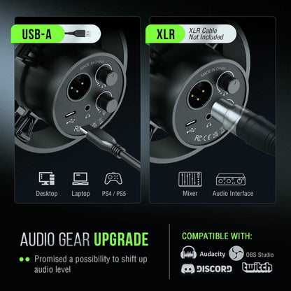 Micrófono FIFINE K688 USB/XLR Dinámico – Streaming y Podcast Profesional