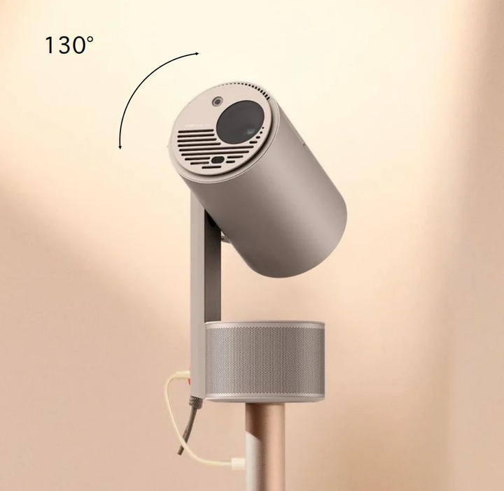 XGIMI Mogo 3 Pro 2024 NEW Outdoor Projector with Powerbase Stand, 2.5Hrs Battery, Google TV with Licensed Netflix, Build-In Adjustable Stand, 450 ISO Lumens, ISA 2.0, 2 X 5W Harman Kardon