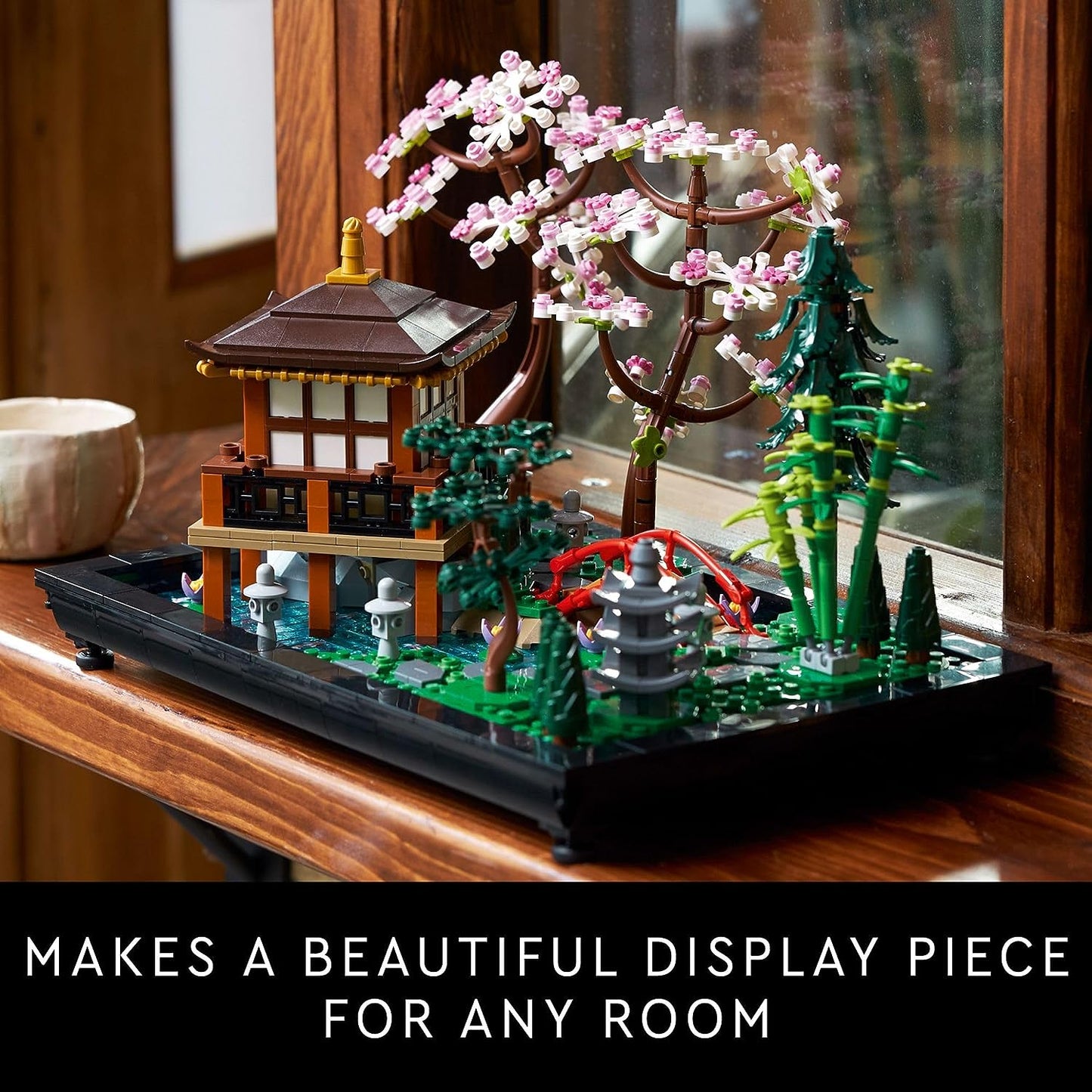 LEGO Icons Tranquil Garden Creative Building Set, a Gift Idea for Adult Fans of Japanese Zen Gardens and Meditation, Build and Display This Home Decor Set for the Home or Office, 10315