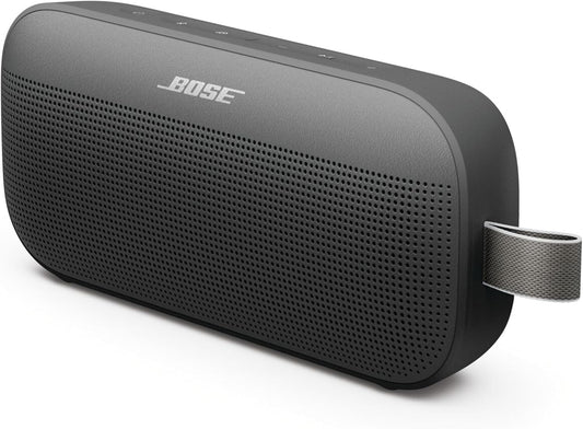 Bose New Soundlink Flex Portable Bluetooth Speaker (2Nd Gen), Portable Outdoor Speaker with Hi-Fi Audio, up to 12 Hours Battery Life, Waterproof and Dustproof, Black