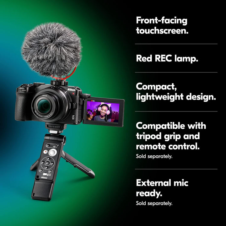 Nikon Z 30 with Wide-Angle Zoom Lens | Our Most Compact, Lightweight Mirrorless Stills/Video Camera with 16-50Mm Zoom Lens | Nikon USA Model