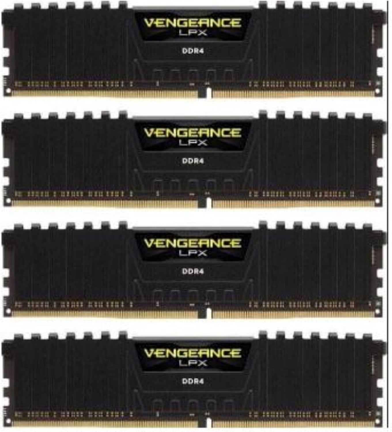 Corsair Vengeance LPX 64GB (4X16Gb) DDR4 3000 (PC4-24000) C16 1.35V Desktop Memory - Black PC Memory CMK64GX4M4D3000C16