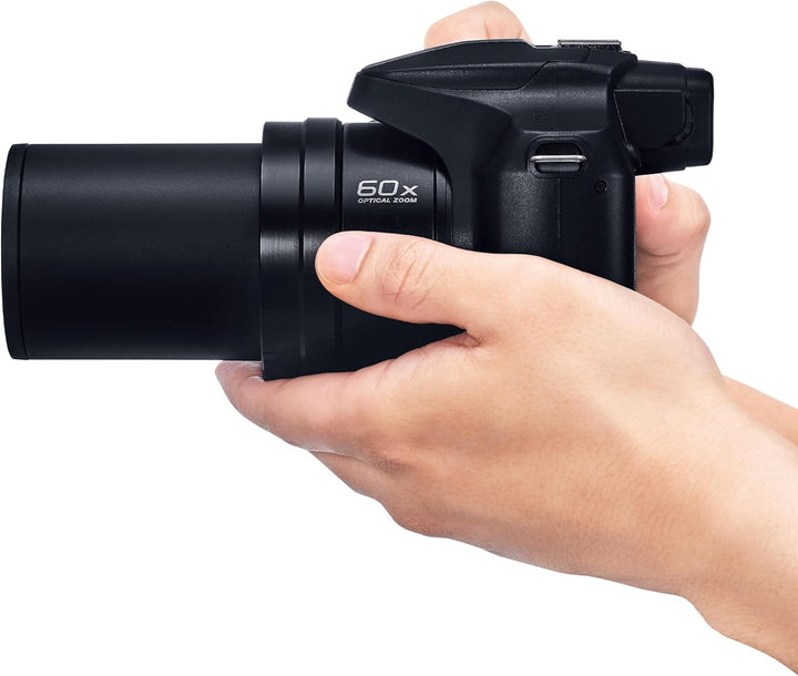 Panasonic LUMIX FZ80D Compact Camera with 20-1200Mm Zoom Lens, Point and Shoot Digital Camera with 4K Video/Photo Recording and Power Optical Image Stabilizer - DC-FZ80D