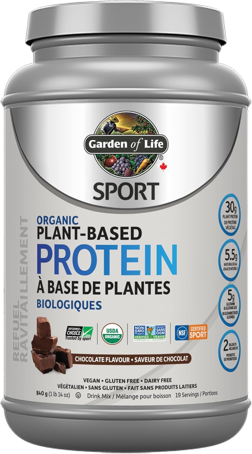 Garden of Life Organic Chocolate Sport Plant Protein, 840 GR