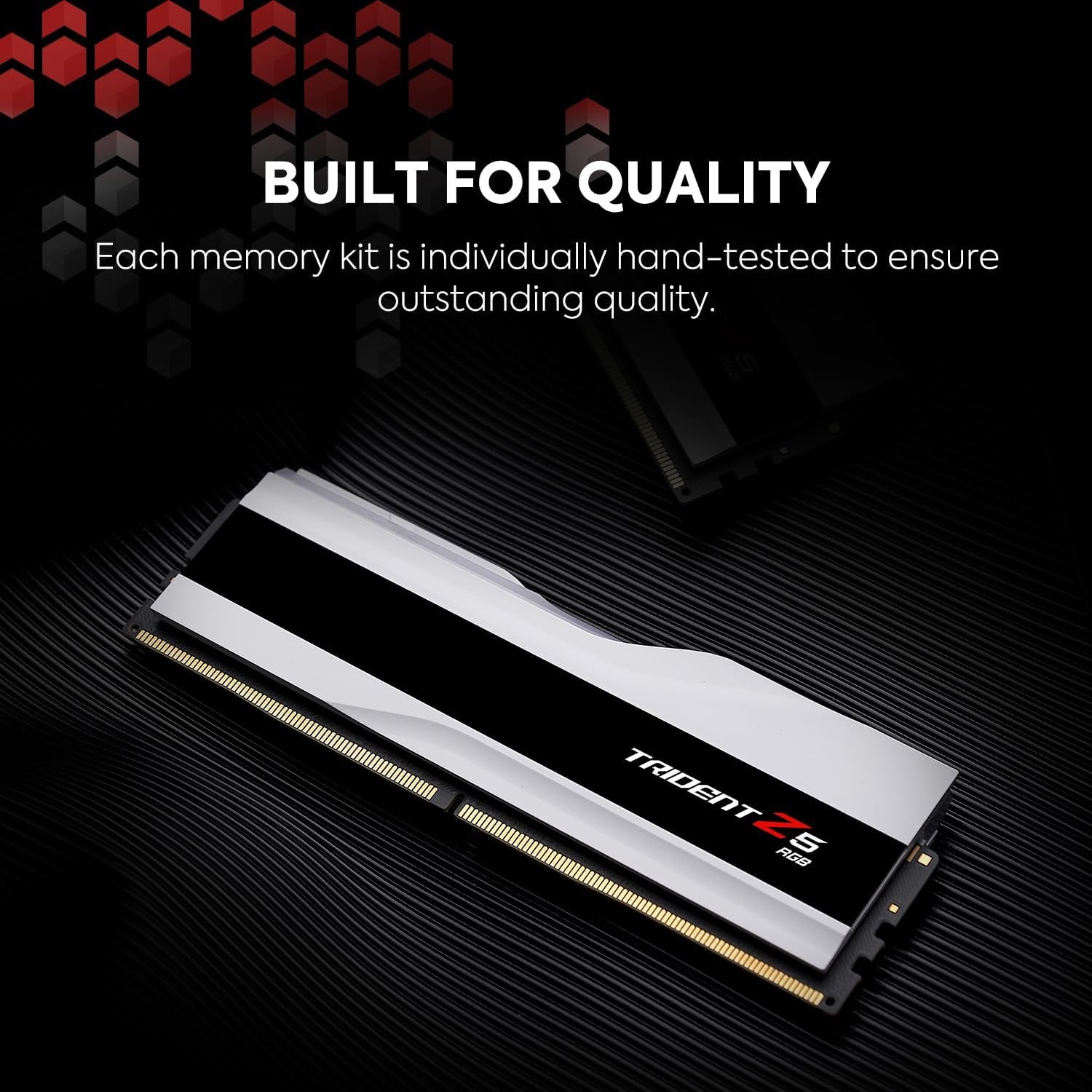 G.SKILL Trident Z5 RGB Series (Intel XMP 3.0) DDR5 RAM 64GB (2X32Gb) 6000Mt/S CL30-40-40-96 1.40V Desktop Computer Memory UDIMM - Matte White (F5-6000J3040G32GX2-TZ5RW)