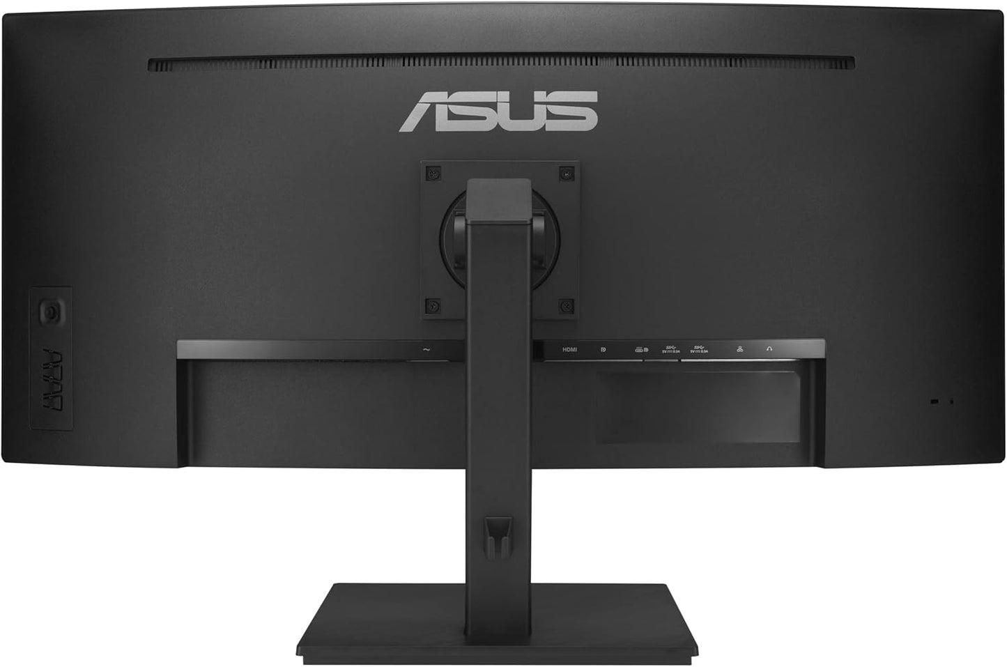 ASUS 34” Ultrawide Curved USB-C Docking Monitor (VA34VCPSN) - 21:9 QHD (3440 X 1440), 1500R Curvature, 100Hz, Adaptive Sync, USB Hub, RJ45, Eye Care, Frameless, VESA Wall Mountable, Height Adjustable