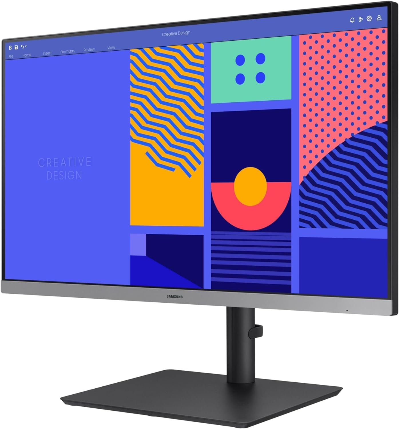 SAMSUNG 27-Inch S43GC Series Business Essential Computer Monitor, IPS Panel, Height Adjustable Stand, Triple Input, New Displayport, 100Hz, AMD Freesync, Advanced Eye Care LS27C432GANXZA, 2024