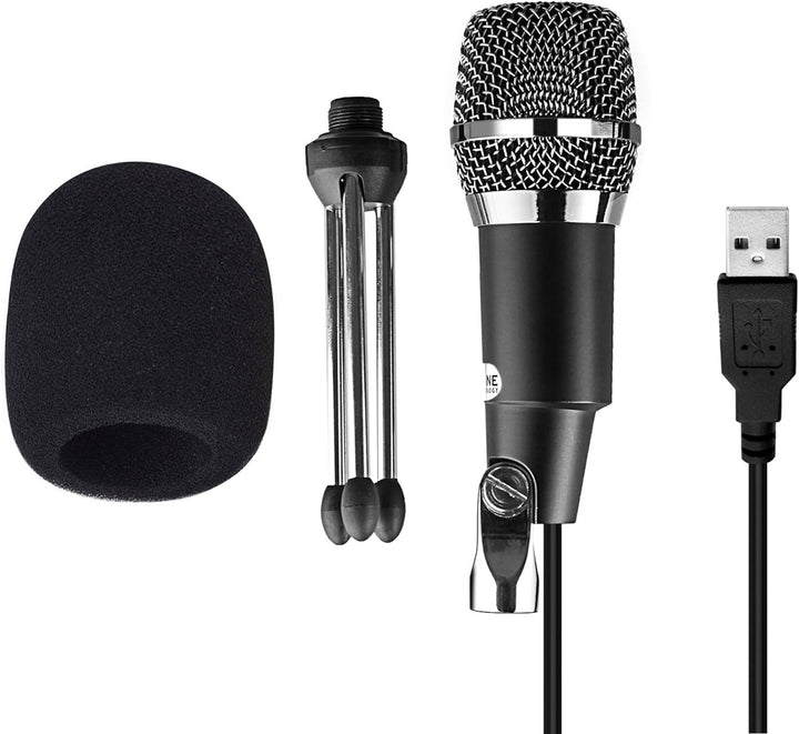 FIFINE USB Microphone, Plug and Play Home Studio USB Condenser Microphone for Skype, Recordings for Youtube, Google Voice Search, Games, for Windows and Mac-K668