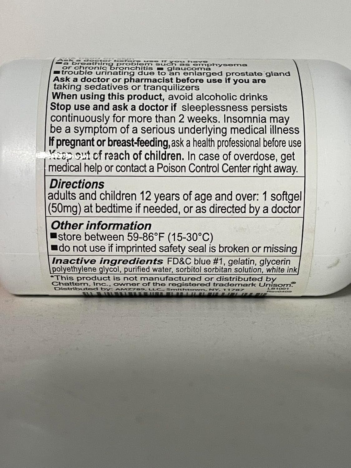 Sleep Aid, Diphenhydramine Hcl 50Mg, 220 Softgels - Fall Asleep Faster, Deeper Restful Sleeping, Non Habit-Forming