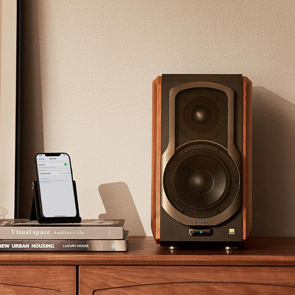 Edifier S1000W Wifi Audiophile Active Bookshelf 2.0 Speakers, 120W RMS Wireless Hifi Bluetooth Sound System Works with Alexa, Optical/Rca X 2 Coaxial, Supports Airplay 2, Spotify Tidal Connect- Pair