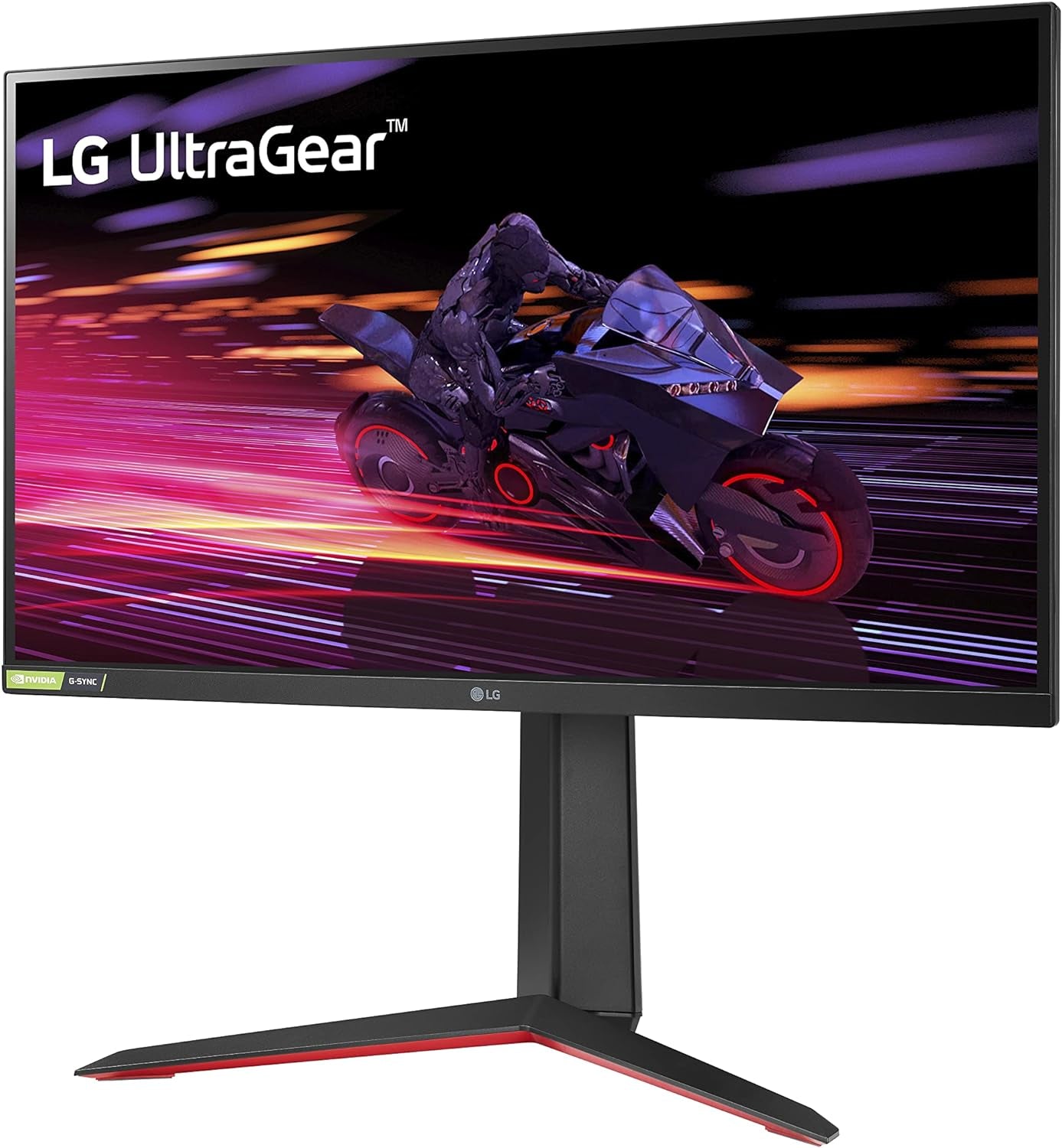 LG 27GP750-B 27” Ultragear FHD (1920 X 1080) IPS Gaming Monitor W/ 1Ms Response Time & 240Hz Refresh Rate, NVIDIA G-SYNC Compatible with AMD Freesync Premium, Thin Bezel, Tilt/Height/Pivot Adjustable