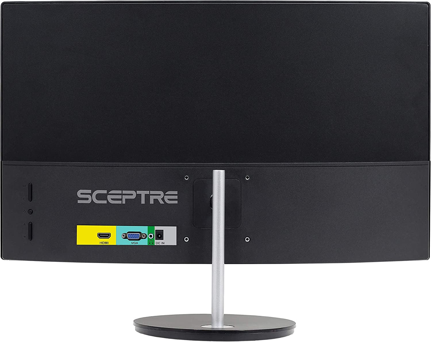 Sceptre Curved 24-Inch Gaming Monitor 1080P R1500 98% Srgb HDMI X2 VGA Build-In Speakers, VESA Wall Mount Machine Black (C248W-1920RN Series)