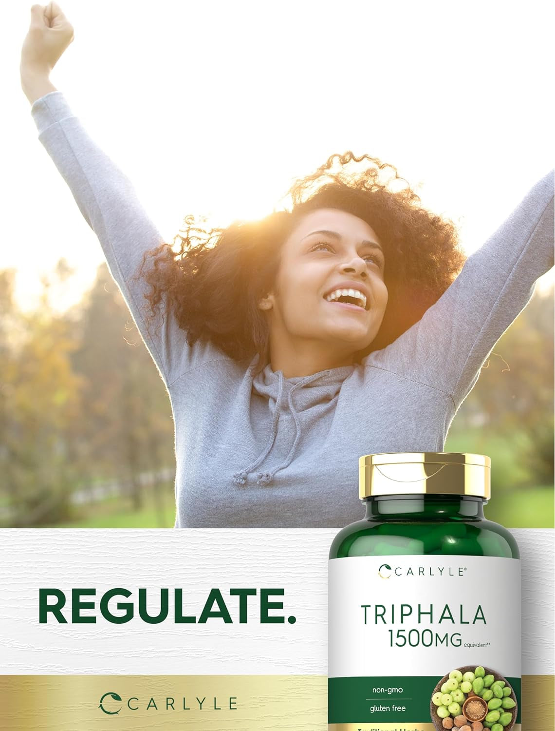 Carlyle Triphala Capsules | 1500Mg | 180 Count Supplement | Non-Gmo and Gluten Free