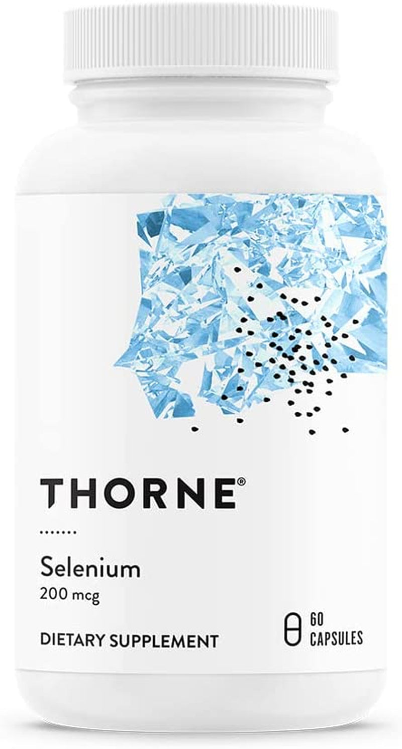 Thorne Selenium - 200 Mcg Selenium Supplement for Antioxidant Support - 60 Capsules