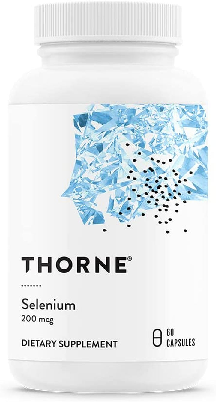 Thorne Selenium - 200 Mcg Selenium Supplement for Antioxidant Support - 60 Capsules