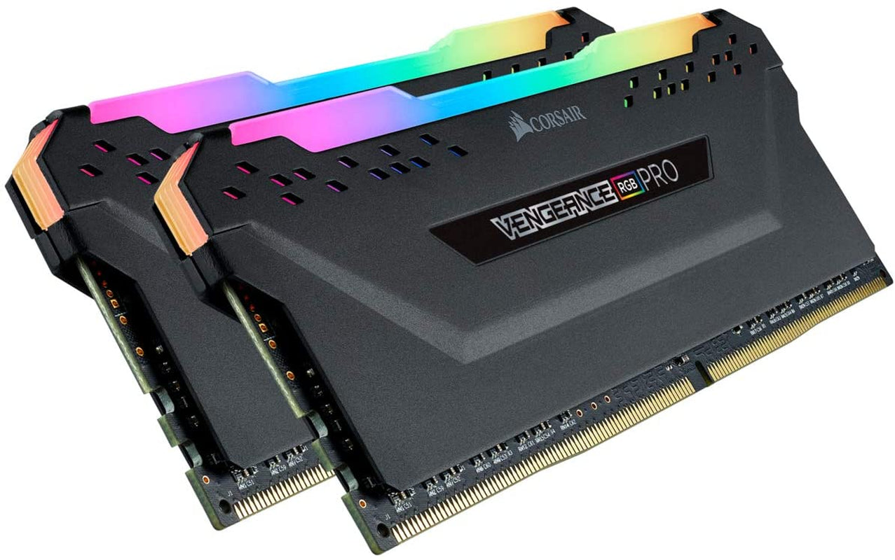 CORSAIR VENGEANCE RGB PRO DDR4 RAM 64GB (2X32Gb) 3600Mhz CL18-22-22-42 1.35V Intel AMD Desktop Computer Memory - Black (CMW64GX4M2D3600C18)