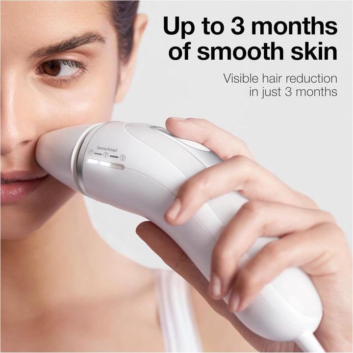 Braun IPL Long-Lasting Hair Removal System for Women and Men, Silk Expert Pro 3 PL3221, Head-To-Toe Usage, for Body & Face, Alternative to Salon Laser Hair Removal, with 3 Caps