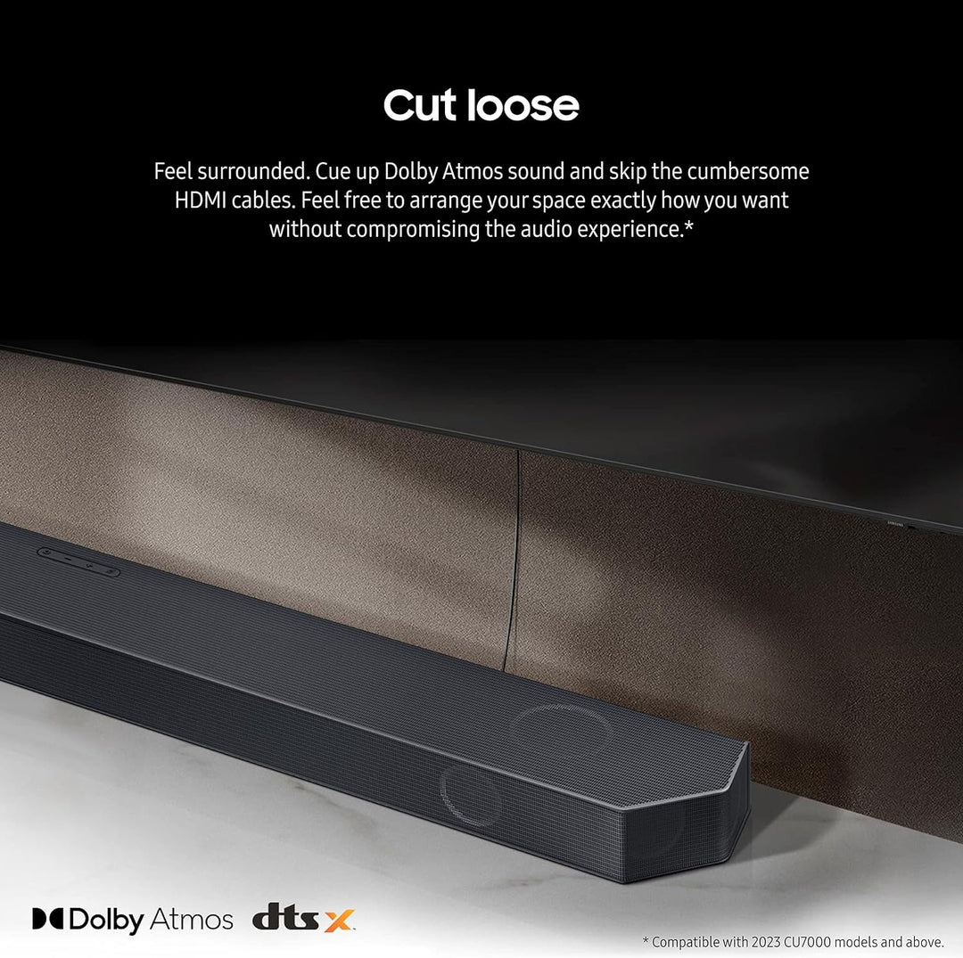 SAMSUNG HW-Q990C 11.1.4Ch Soundbar W/ Wireless Dolby Audio, Rear Speakers Included W/ Q-Symphony, Spacefit Sound Pro, Adaptive Sound, Game Mode Pro, Airplay 2, AVA, Alexa Built-In
