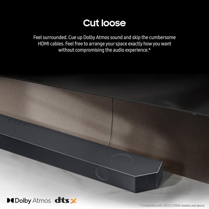 SAMSUNG HW-Q990C 11.1.4Ch Soundbar W/ Wireless Dolby Audio, Rear Speakers Included W/ Q-Symphony, Spacefit Sound Pro, Adaptive Sound, Game Mode Pro, Airplay 2, AVA, Alexa Built-In