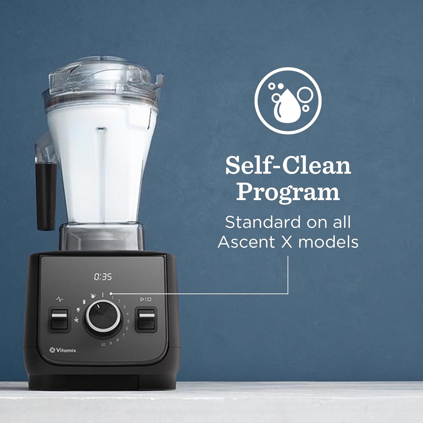 Vitamix Ascent X2 Blender, Professional-Grade, 3 Preset Blending Programs, 48-Ounce Container, Self-Cleaning, Nano Gray