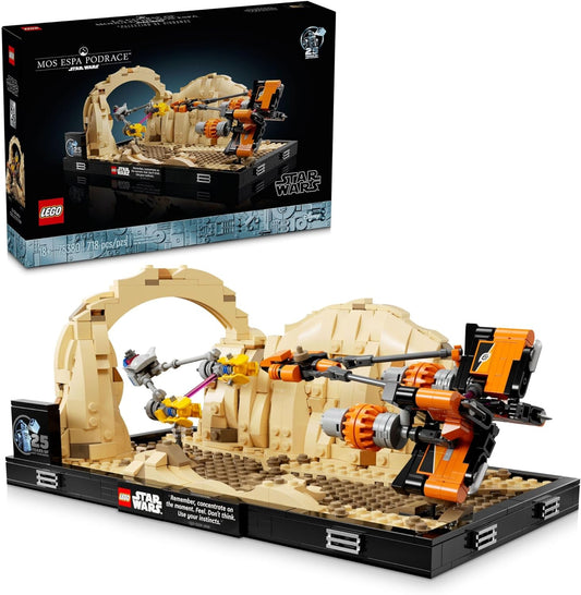 LEGO Star Wars: the Phantom Menace Mos ESPA Podrace Diorama, Build and Display Model for Adults, Star Wars Fan Gift with Anakin Skywalker'S Podracer, 75380